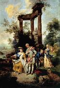 Johann Conrad Seekatz Die Familie Goethe in Schafertracht USA oil painting artist